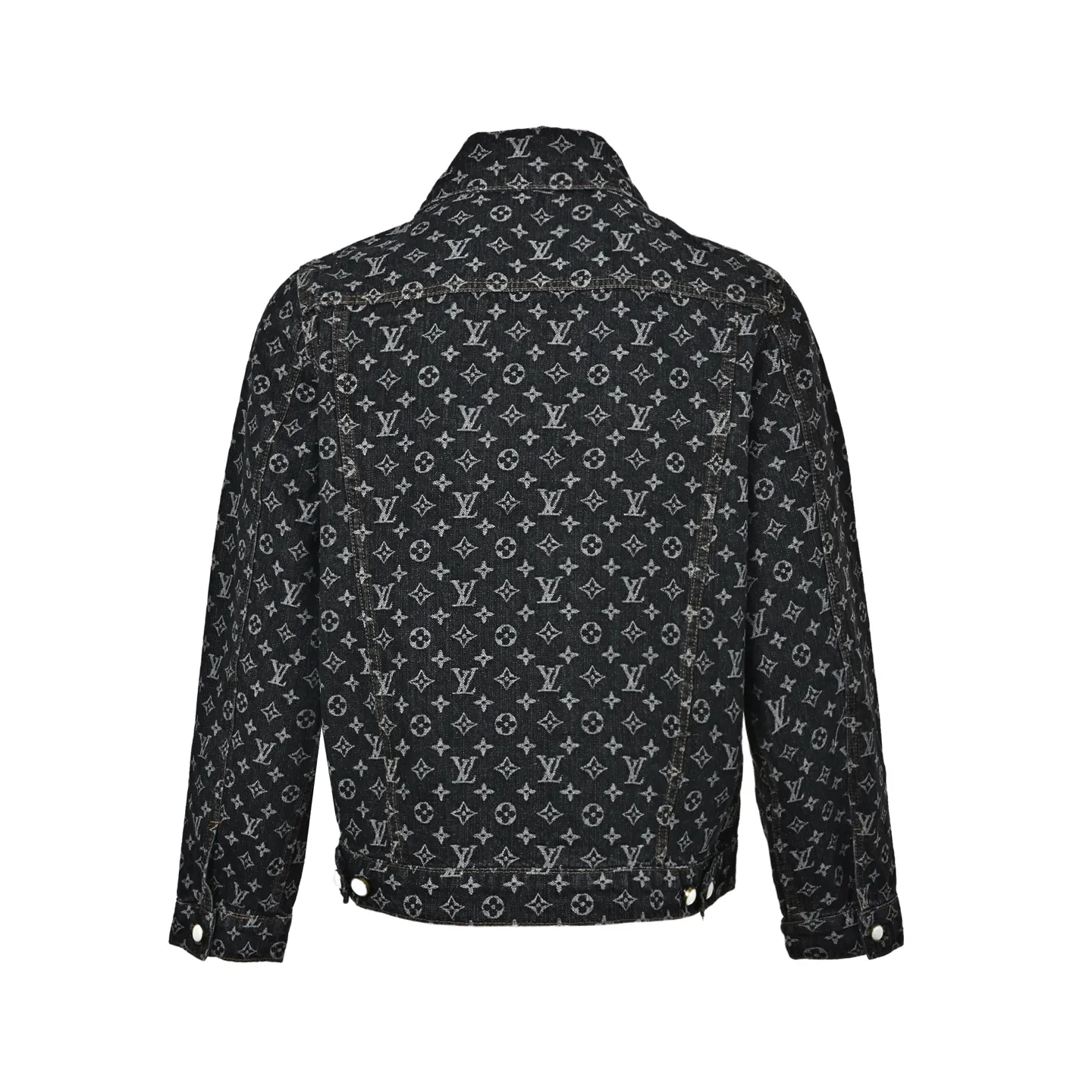 Louis Vuitton/Louis Vuitton 24Fw FA all-over printed old flower jacquard denim jacket